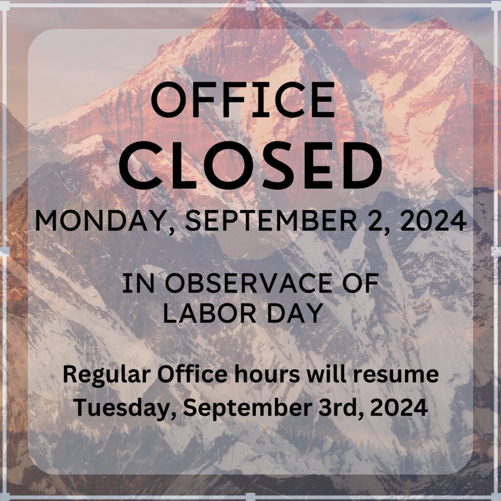 Office Closed Labor Day; Monday 9/2/24 Clearwood Community Association